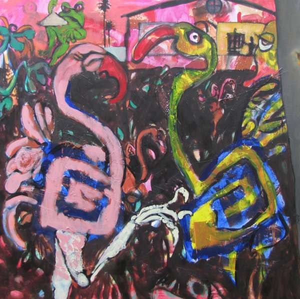 Séduction - 100x100 - huile sur toile